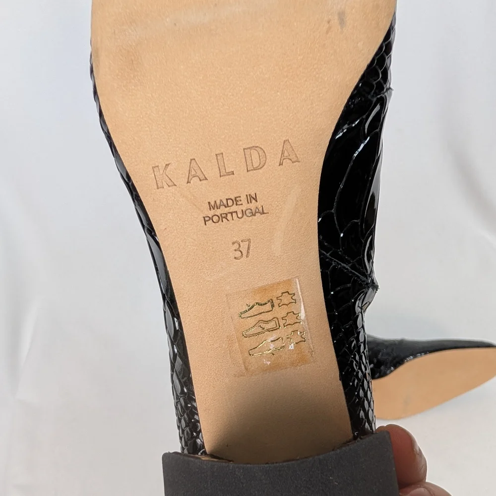 KALDA Marti Embossed Snake Boots